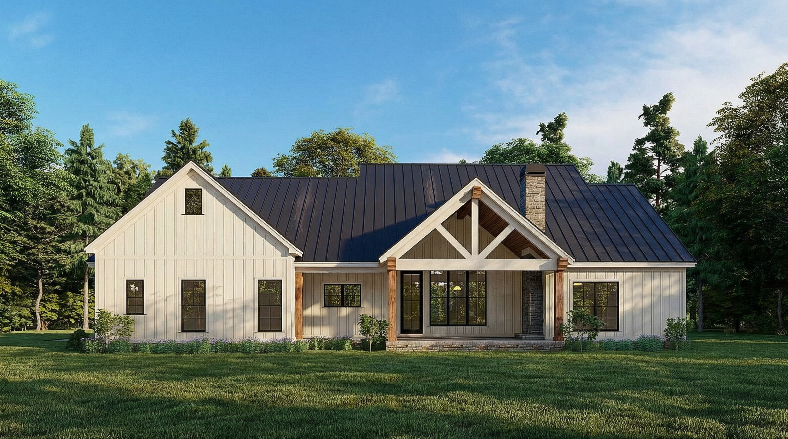 Rear View of this 4-Bedroom,2343 Sq Ft Plan -193-1177