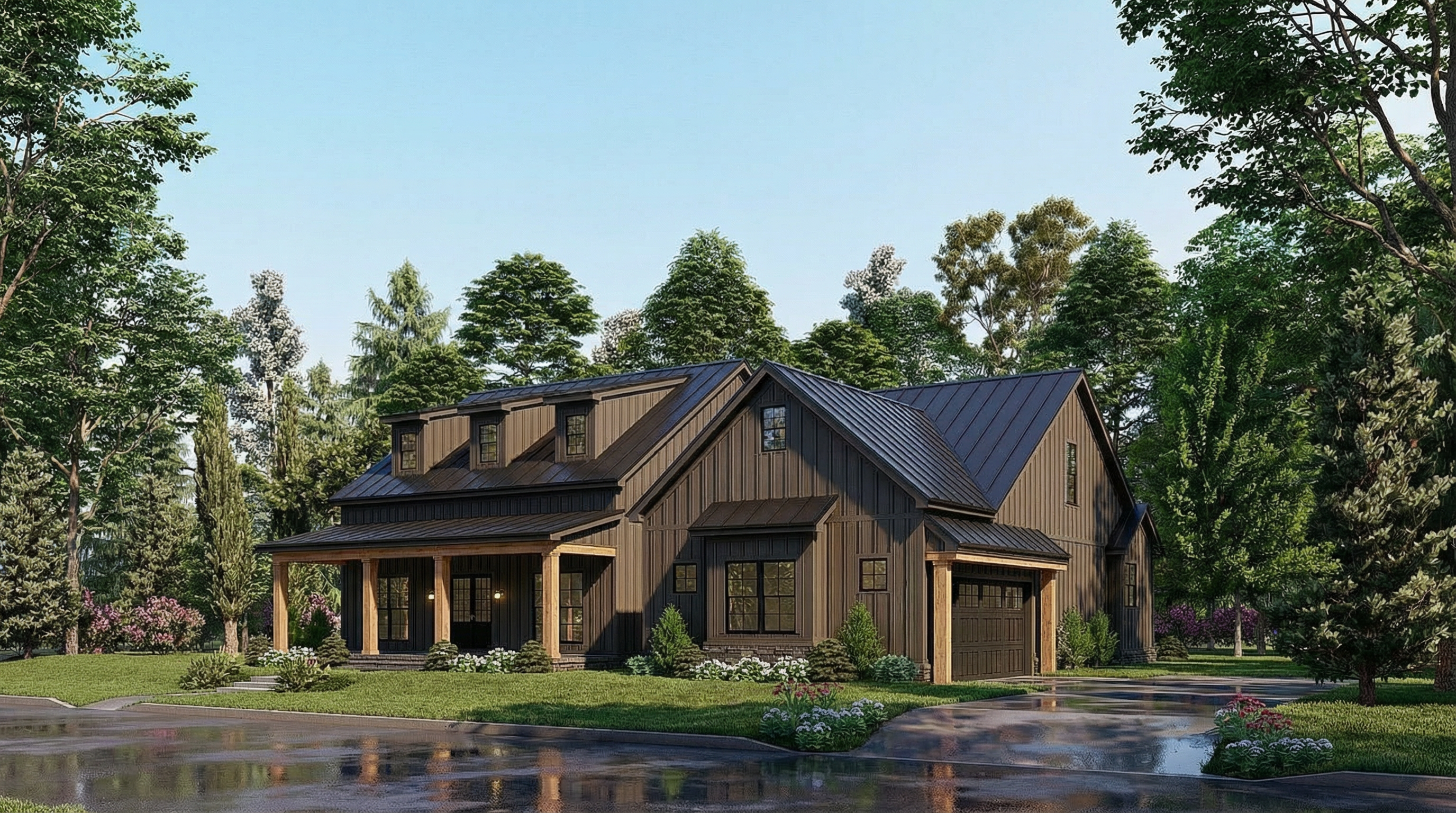 Right Side View of this 4-Bedroom,2343 Sq Ft Plan -193-1177