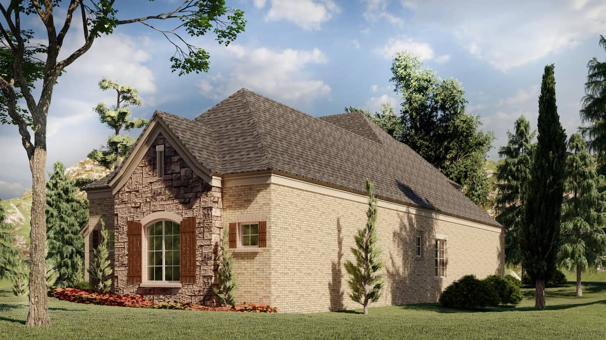 Right Side View of this 3-Bedroom, 3050 Sq Ft Plan - 193-1189