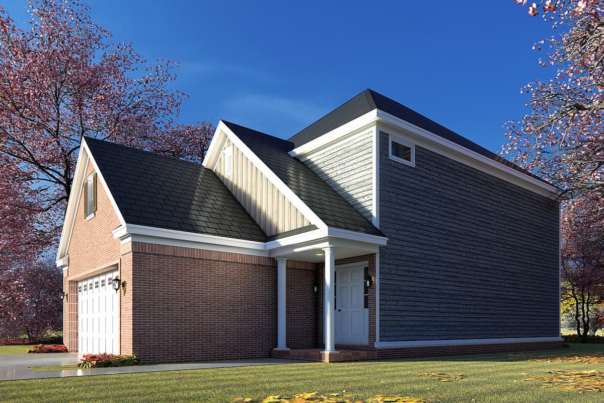 Right Side View of this 3-Bedroom, 1769 Sq Ft Plan - 193-1194