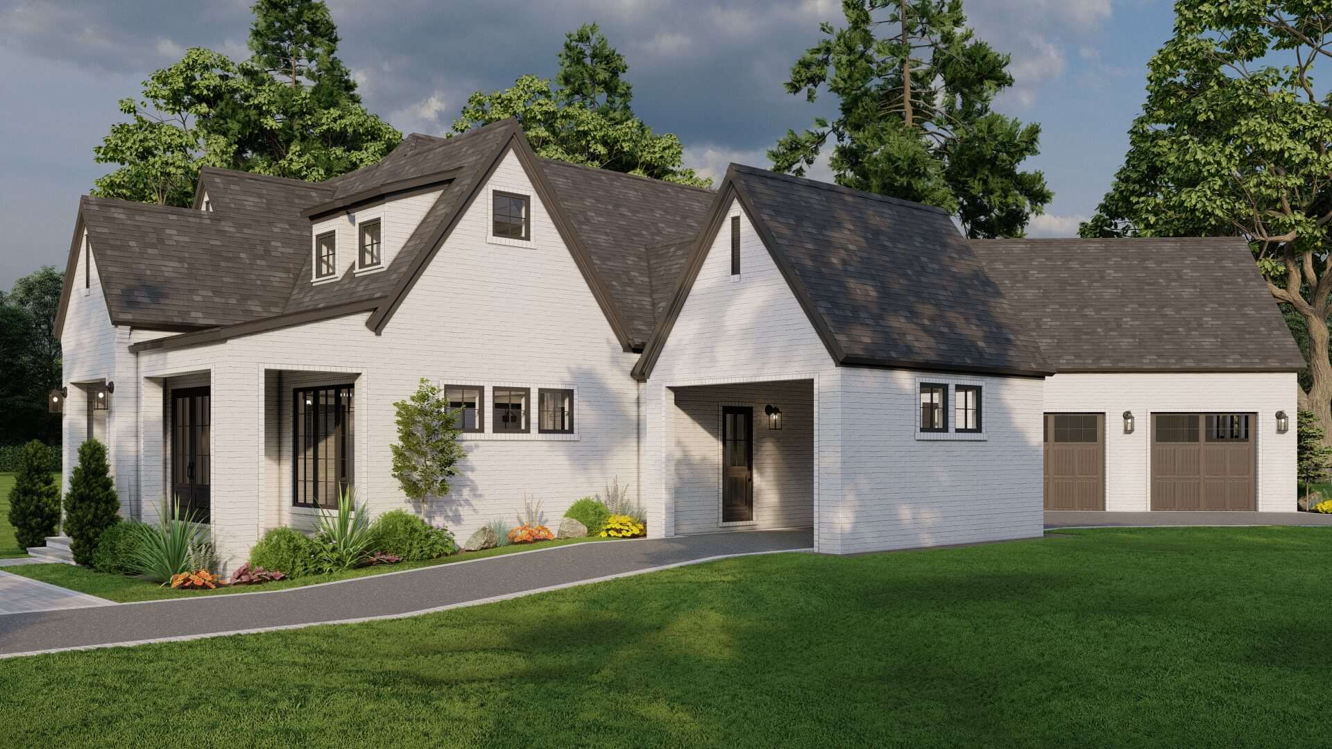 Right Side View of this 3-Bedroom,2782 Sq Ft Plan -193-1198