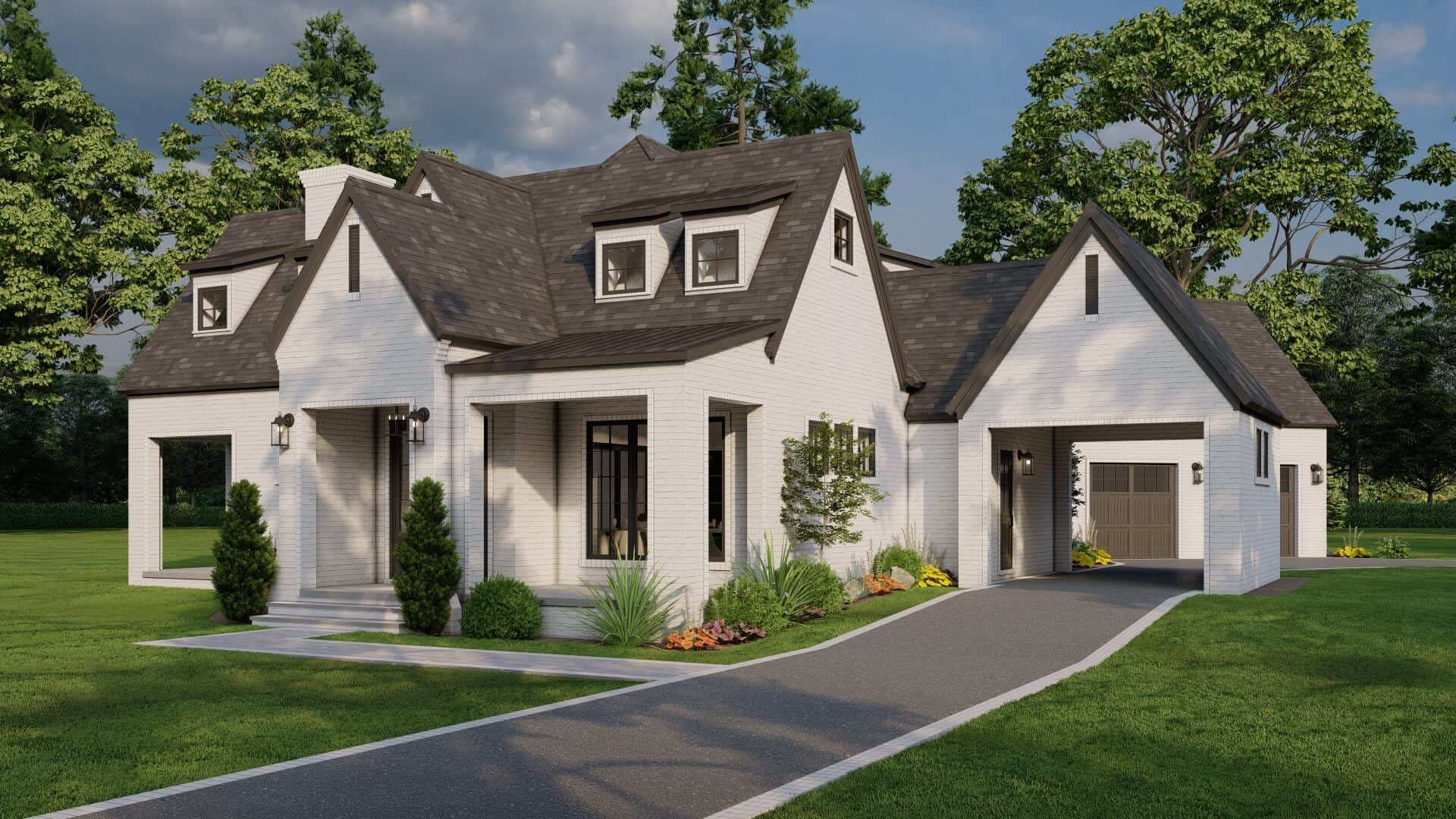 Right Side View of this 3-Bedroom,2782 Sq Ft Plan -193-1198