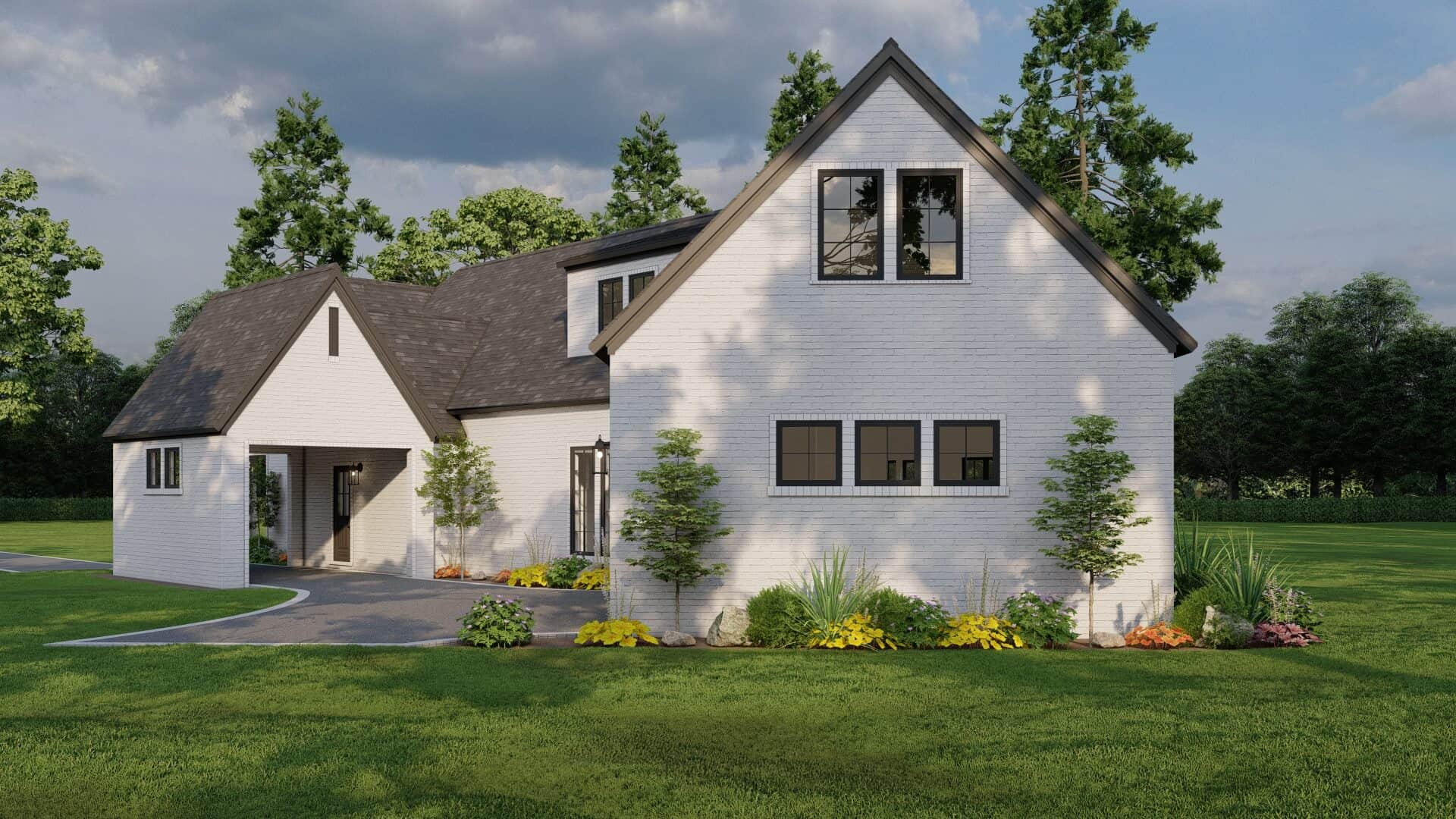 Rear View of this 3-Bedroom,2782 Sq Ft Plan -193-1198