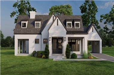 3-Bedroom, 2782 Sq Ft French House Plan - 193-1198 - Front Exterior