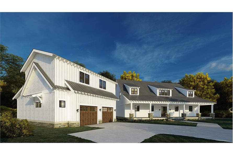 Left Side View of this 4-Bedroom, 3889 Sq Ft Plan - 193-1201