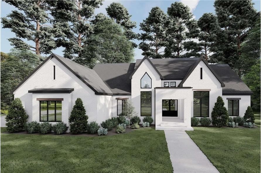 3-Bedroom, 2370 Sq Ft French House-  Plan #193-1216 - Front Exterior