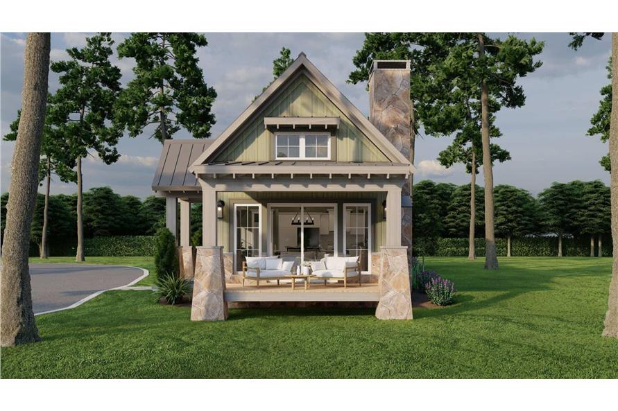 Right Side View of this 1-Bedroom,1008 Sq Ft Plan -193-1218