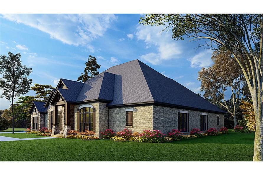 Right Side View of this 5-Bedroom, 3580 Sq Ft Plan - 193-1224