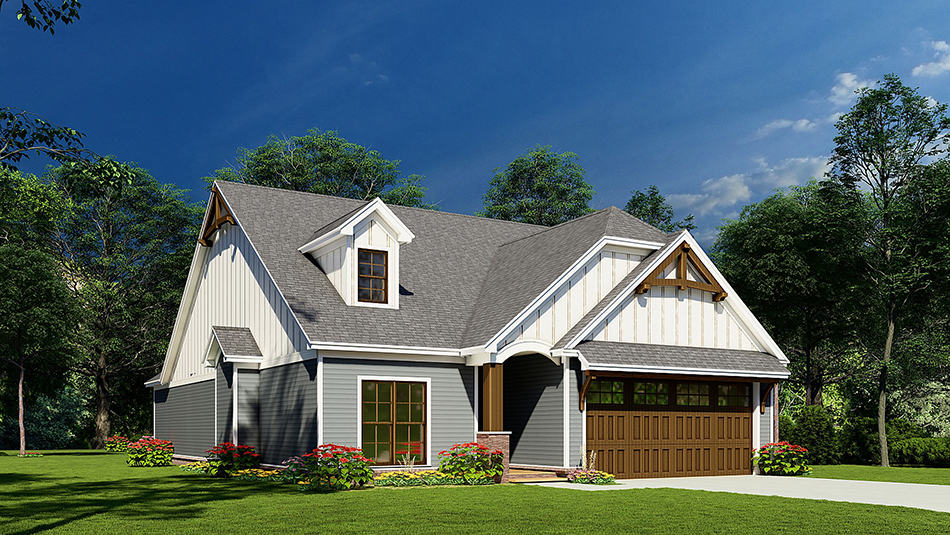 Left Side View of this 3-Bedroom, 1626 Sq Ft Plan - 193-1231