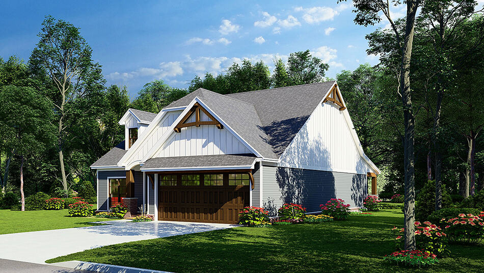 Right Side View of this 3-Bedroom, 1626 Sq Ft Plan - 193-1231