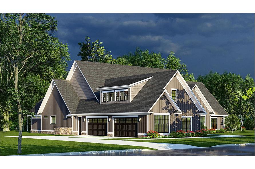 Left View of this 4-Bedroom,4694 Sq Ft Plan -193-1237