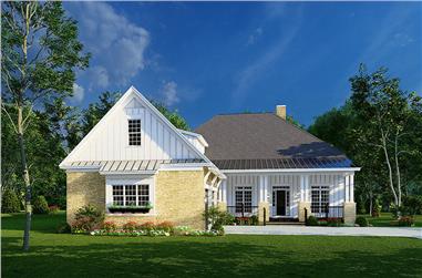 3-Bedroom, 2416 Sq Ft Contemporary House Plan - 193-1238 - Front Exterior