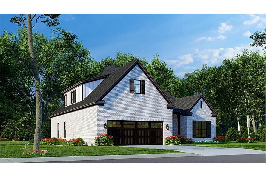 Left Side View of this 3-Bedroom, 2019 Sq Ft Plan - 193-1241