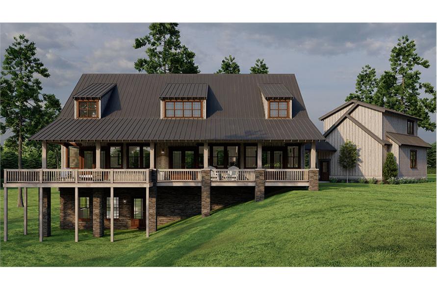 Rear View of this 6-Bedroom,2761 Sq Ft Plan -193-1249