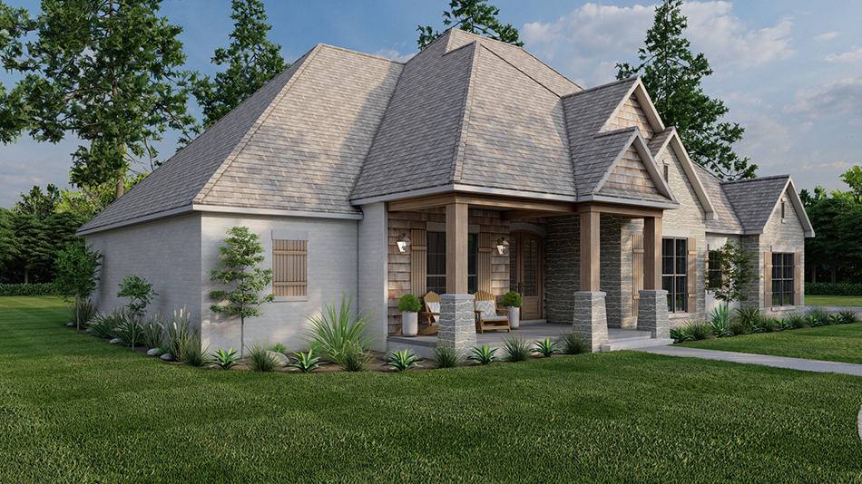 Left View of this 4-Bedroom,2340 Sq Ft Plan -193-1258