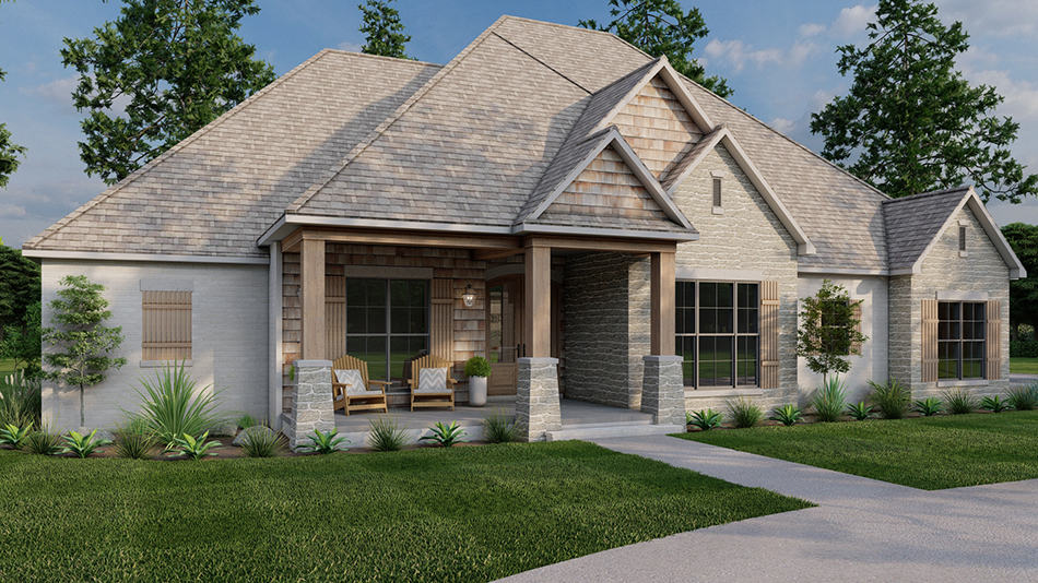 Front View of this 4-Bedroom,2340 Sq Ft Plan -193-1258