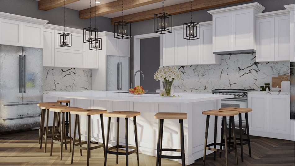 Kitchen: Kitchen Island of this 4-Bedroom,2340 Sq Ft Plan -193-1258