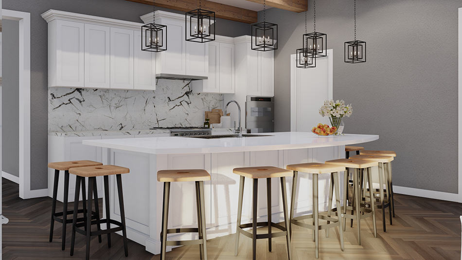 Kitchen: Kitchen Island of this 4-Bedroom,2340 Sq Ft Plan -193-1258