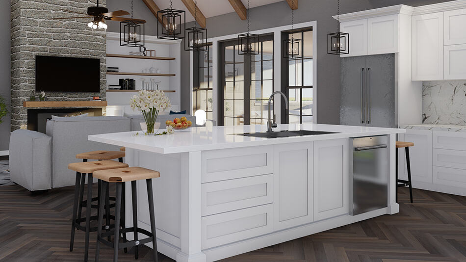 Kitchen: Kitchen Island of this 4-Bedroom,2340 Sq Ft Plan -193-1258