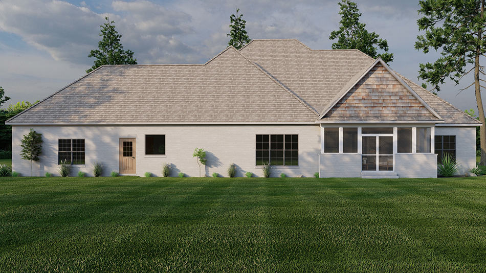 Rear View of this 4-Bedroom,2340 Sq Ft Plan -193-1258