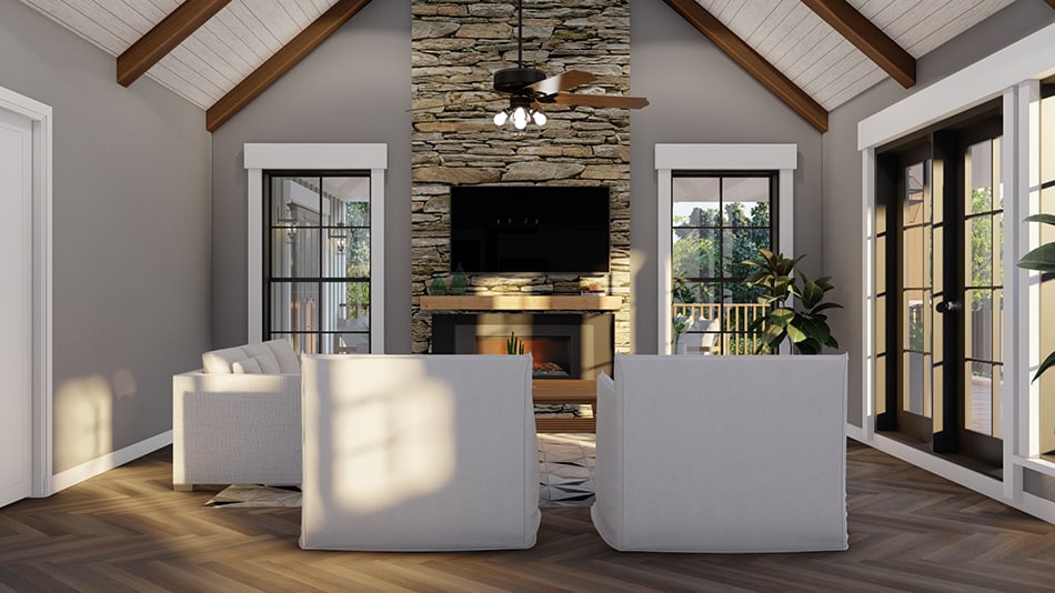 Great Room of this 2-Bedroom,1937 Sq Ft Plan -193-1259