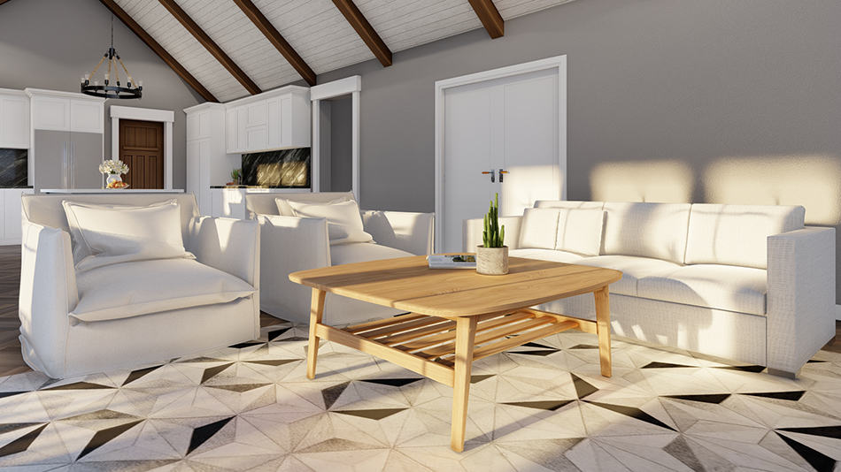 Great Room of this 2-Bedroom,1937 Sq Ft Plan -193-1259