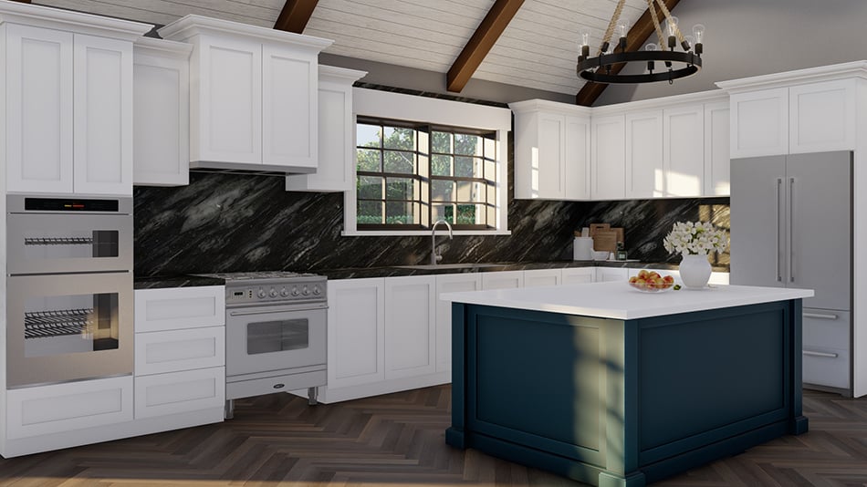 Kitchen: Kitchen Island of this 2-Bedroom,1937 Sq Ft Plan -193-1259