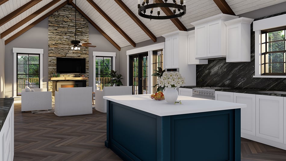 Kitchen: Kitchen Island of this 2-Bedroom,1937 Sq Ft Plan -193-1259