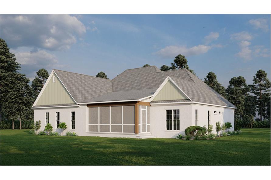 Rear View of this 4-Bedroom,2638 Sq Ft Plan -193-1261