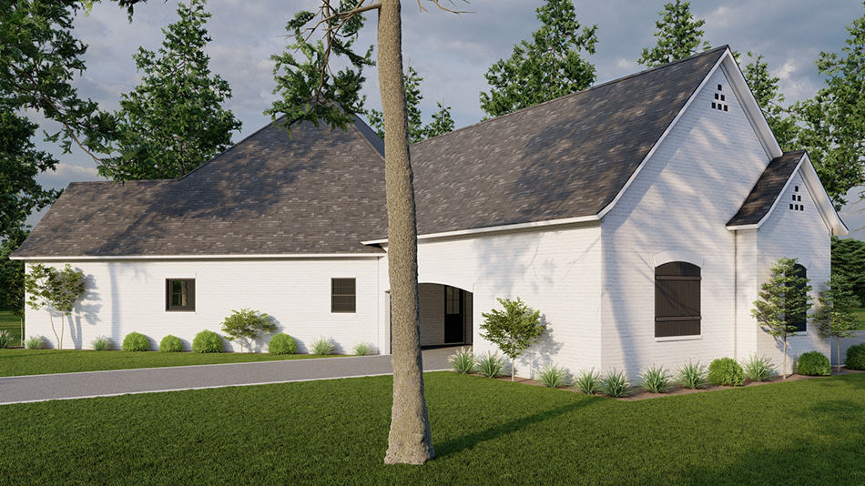 Rear View of this 3-Bedroom,2826 Sq Ft Plan -193-1262