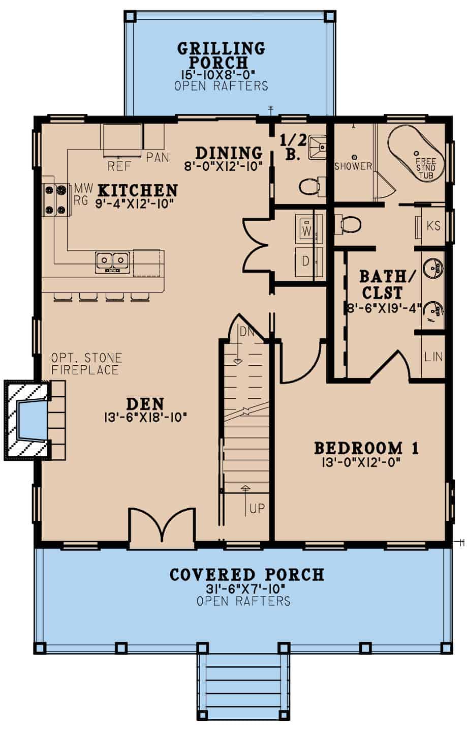 Main Level of Coastal Plan #193-1266