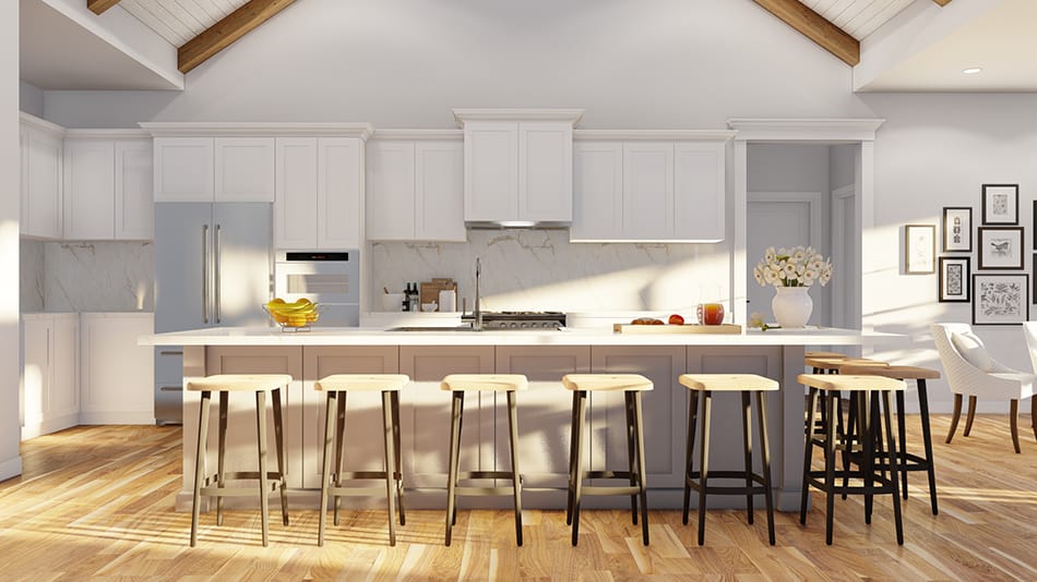 Kitchen: Kitchen Island of this 3-Bedroom,2173 Sq Ft Plan -193-1280