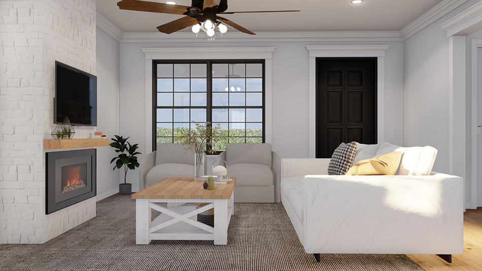 Great Room of this 3-Bedroom,1250 Sq Ft Plan -193-1282