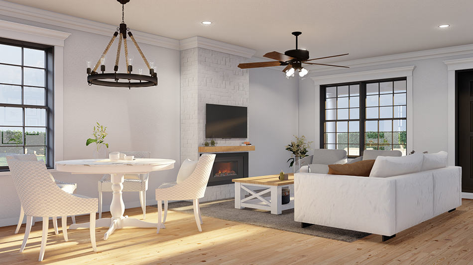 Great Room of this 3-Bedroom,1250 Sq Ft Plan -193-1282