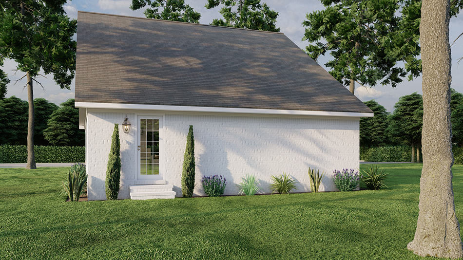 Rear View of this 3-Bedroom,1250 Sq Ft Plan -193-1282