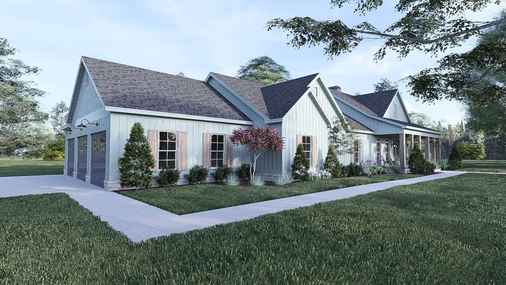 Front View of this 3-Bedroom,3046 Sq Ft Plan -193-1286