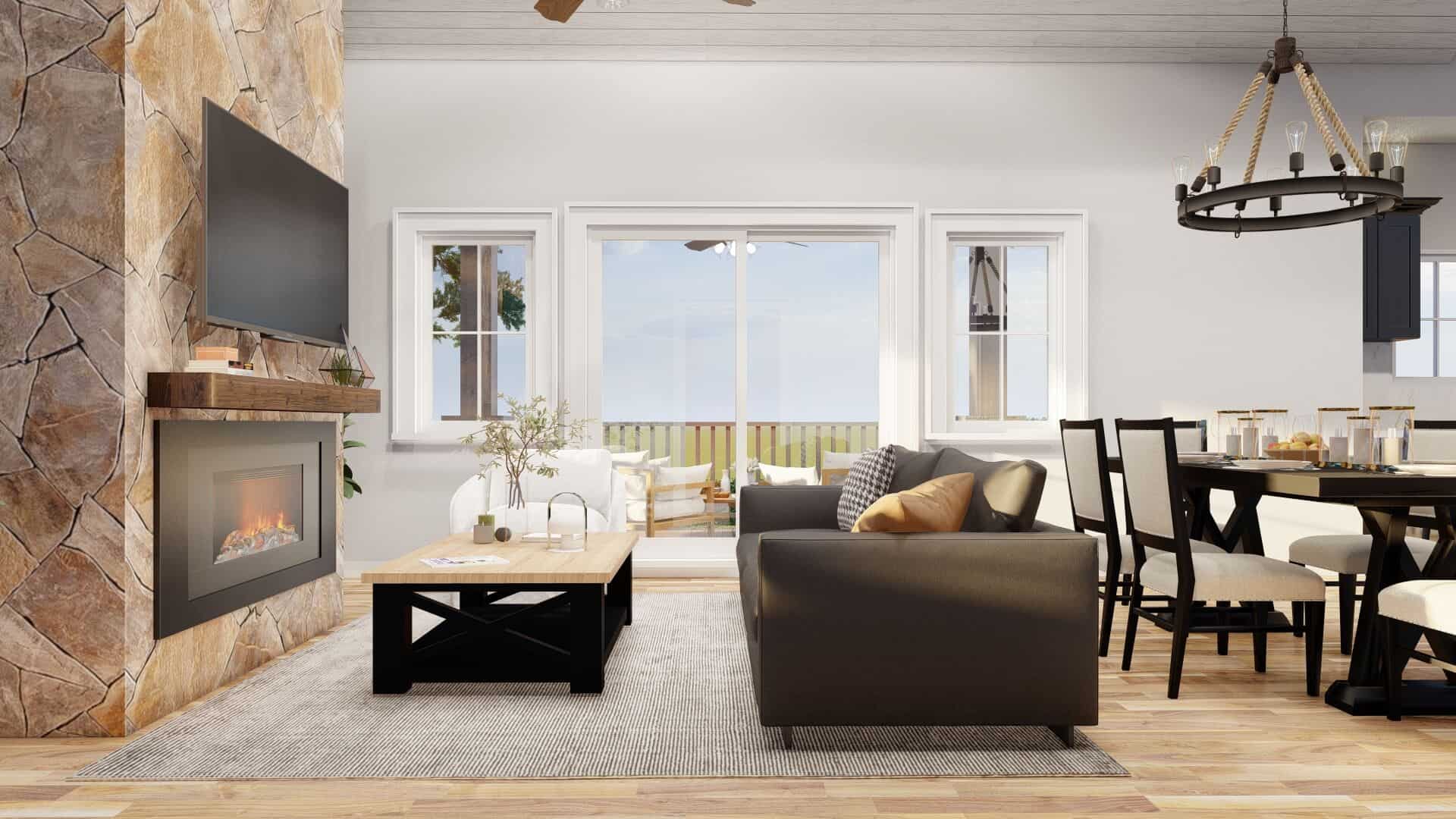 Great Room of this 2-Bedroom,1846 Sq Ft Plan -193-1289