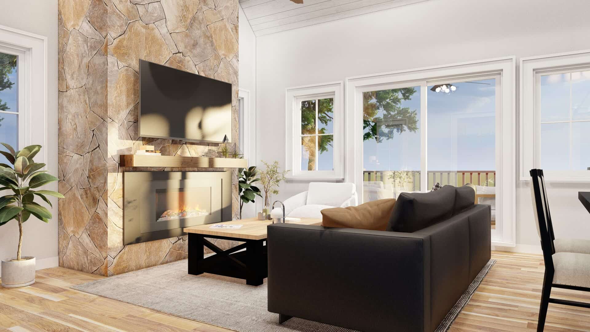 Great Room of this 2-Bedroom,1846 Sq Ft Plan -193-1289