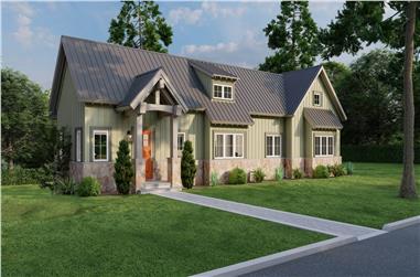 2-Bedroom, 1846 Sq Ft Cottage House Plan - 193-1289 - Front Exterior