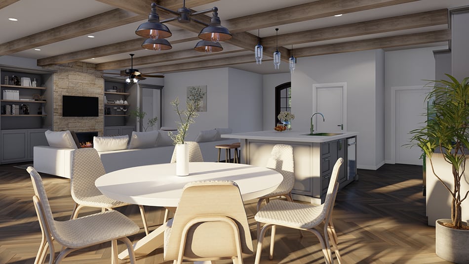 Kitchen: Breakfast Nook of this 6-Bedroom,8769 Sq Ft Plan -193-1291