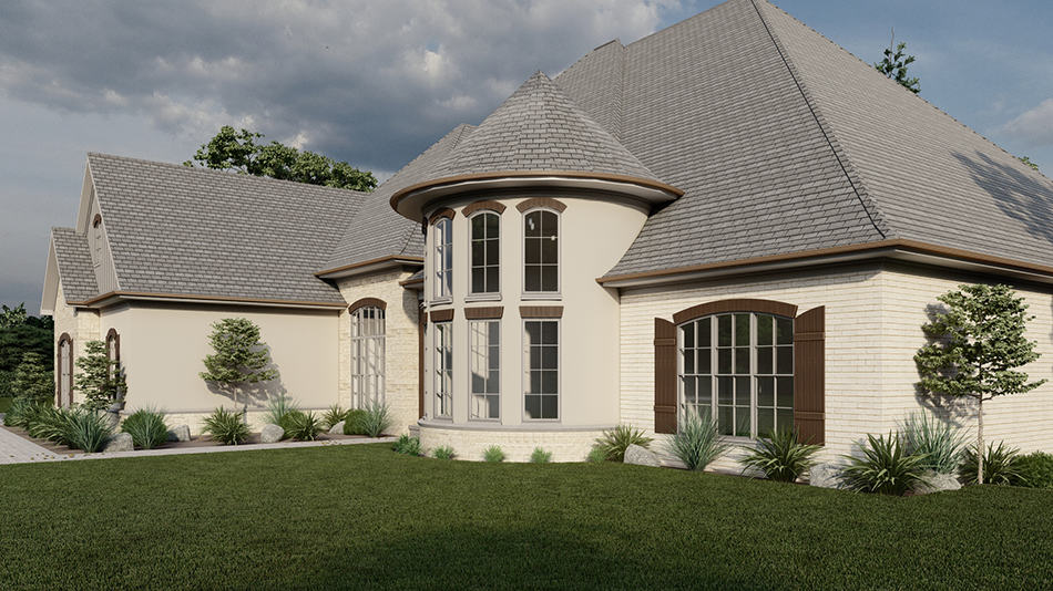 Right Side View of this 6-Bedroom,8769 Sq Ft Plan -193-1291