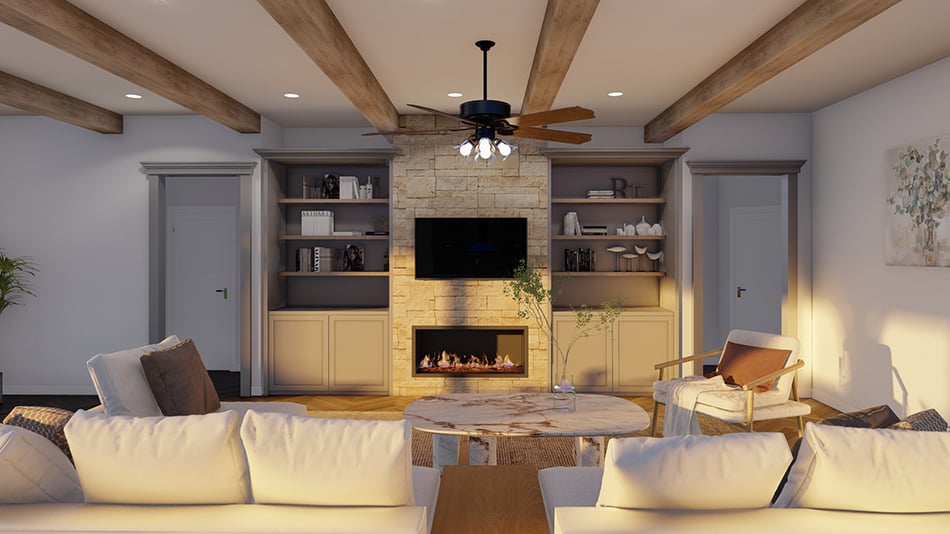 Great Room of this 6-Bedroom,8769 Sq Ft Plan -193-1291