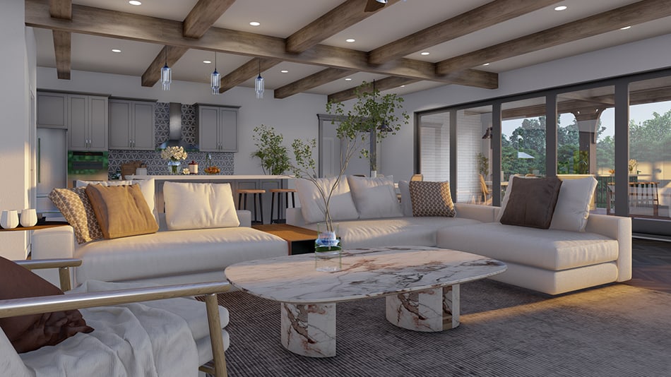 Great Room of this 6-Bedroom,8769 Sq Ft Plan -193-1291