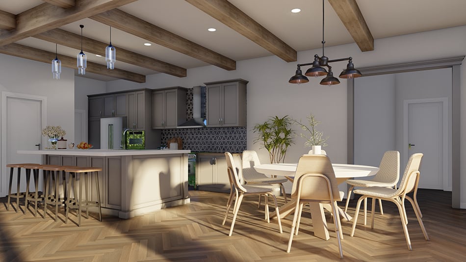 Kitchen: Breakfast Nook of this 6-Bedroom,8769 Sq Ft Plan -193-1291