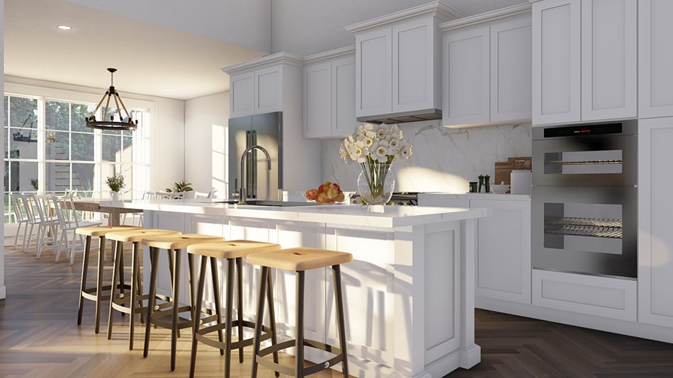 Kitchen: Kitchen Island of this 5-Bedroom,2715 Sq Ft Plan -193-1292