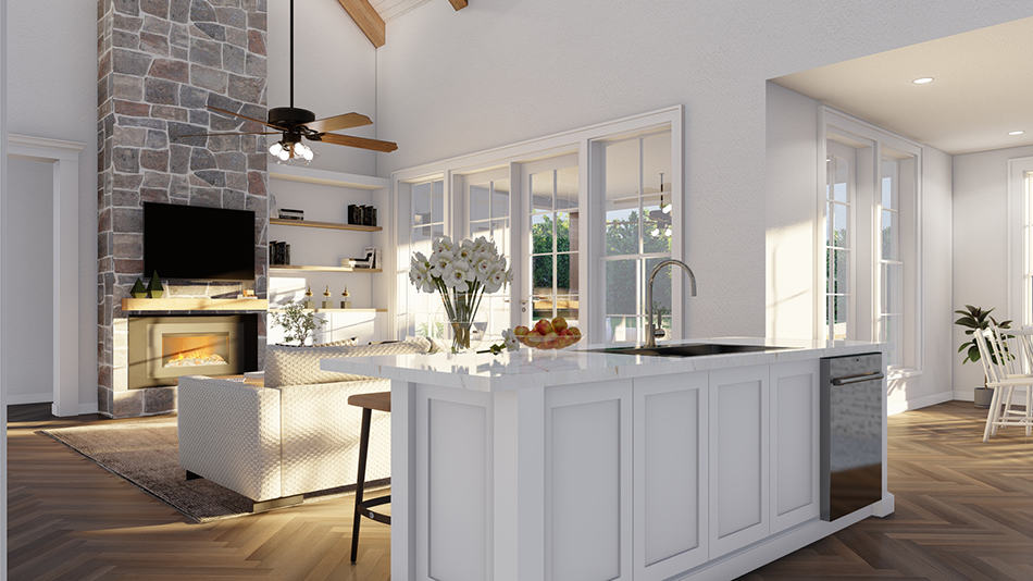 Kitchen: Kitchen Island of this 5-Bedroom,2715 Sq Ft Plan -193-1292