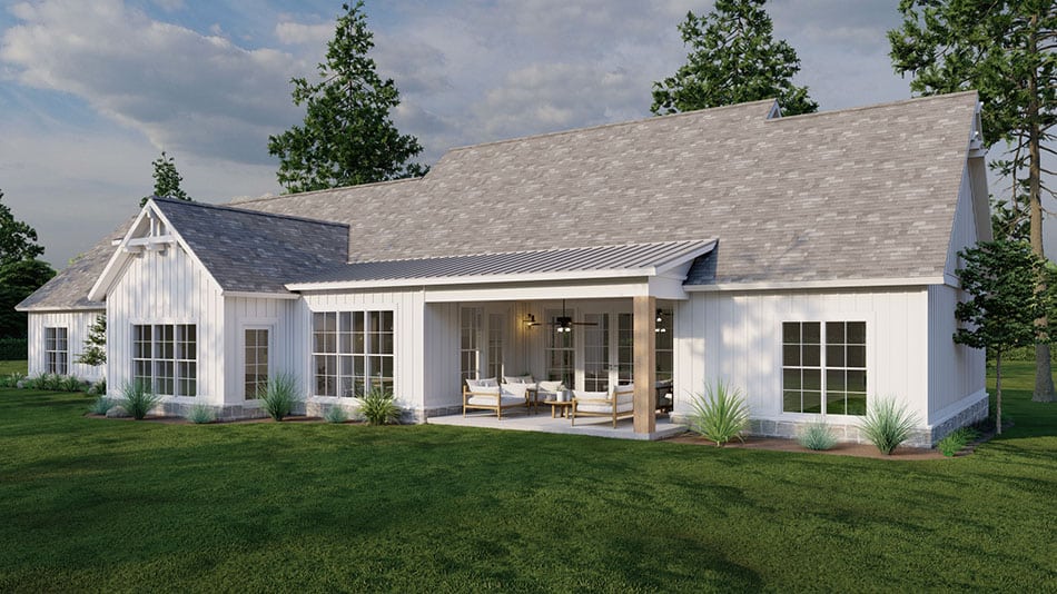 Rear View of this 5-Bedroom,2715 Sq Ft Plan -193-1292