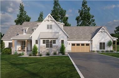5-Bedroom, 2715 Sq Ft Farmhouse House Plan - 193-1292 - Front Exterior