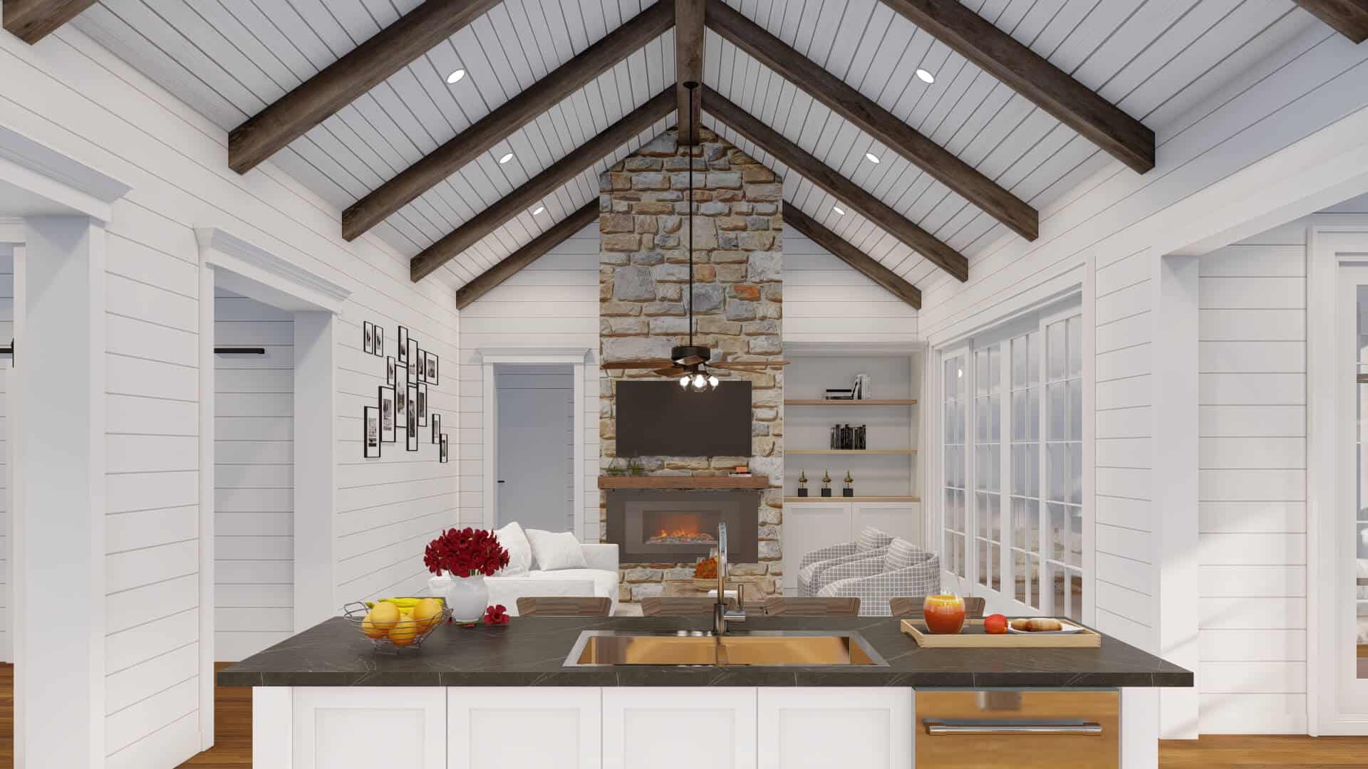 Kitchen: Kitchen Island of this 4-Bedroom,2683 Sq Ft Plan -193-1299