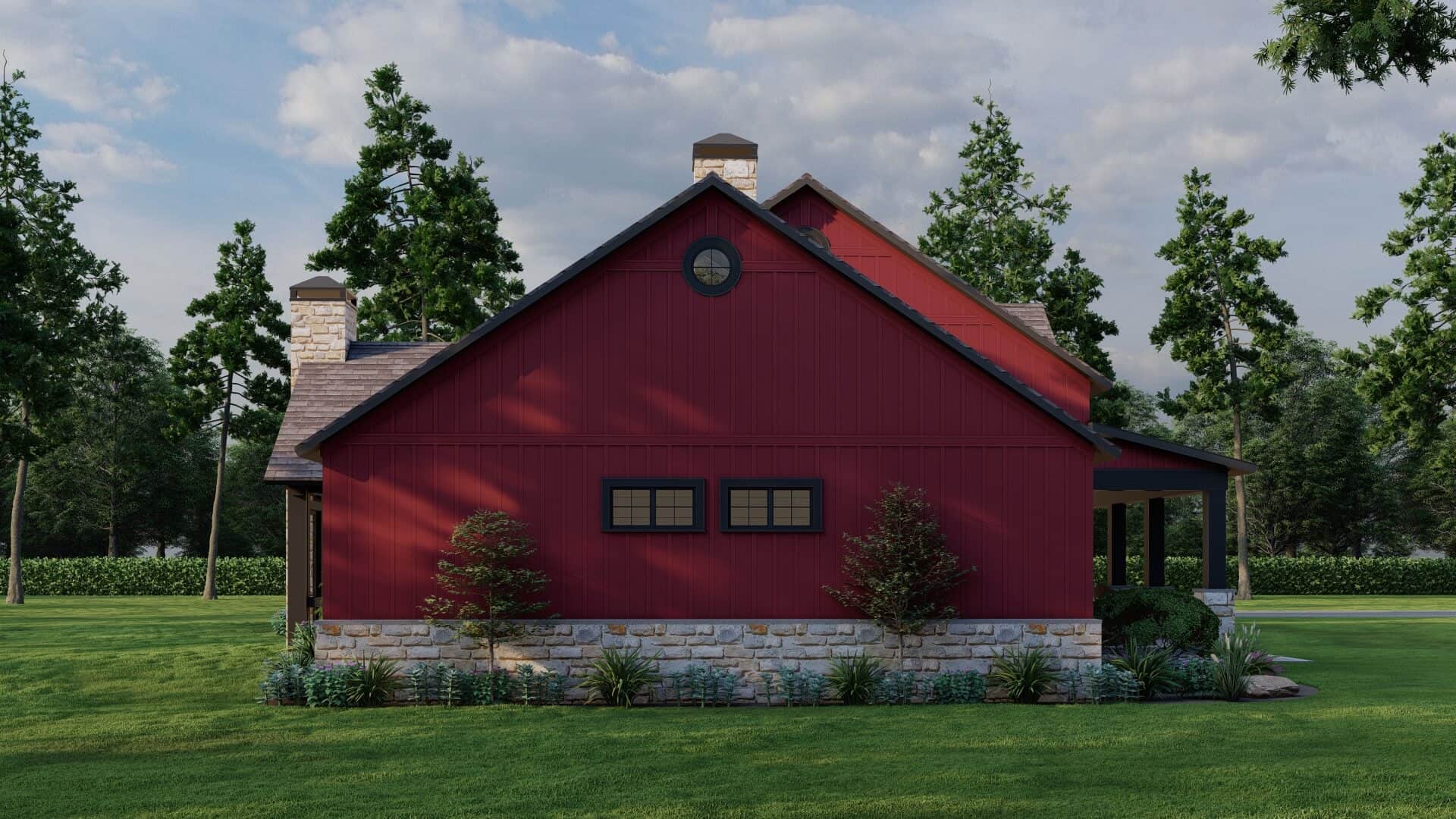 Left Side View of this 4-Bedroom,2683 Sq Ft Plan -193-1299